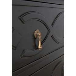 Noir Furniture Noir Sofie Dresser, Hand Rubbed Black