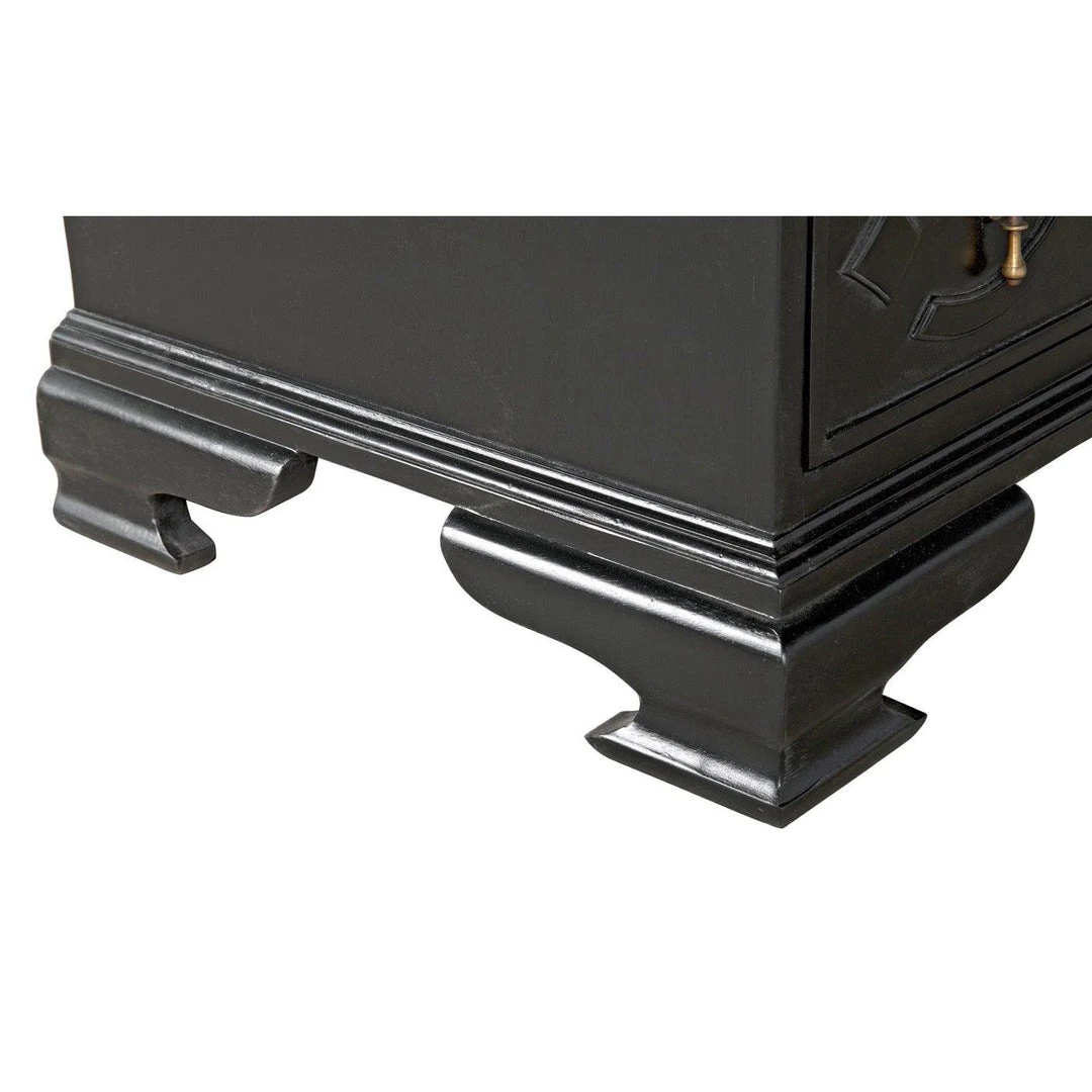 Noir Furniture Noir Sofie Dresser, Hand Rubbed Black