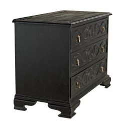 Noir Furniture Noir Sofie Dresser, Hand Rubbed Black