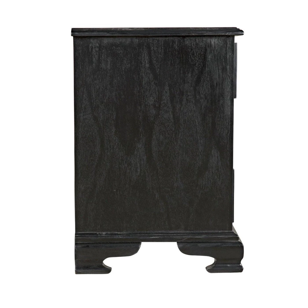 Noir Furniture Noir Sofie Dresser, Hand Rubbed Black