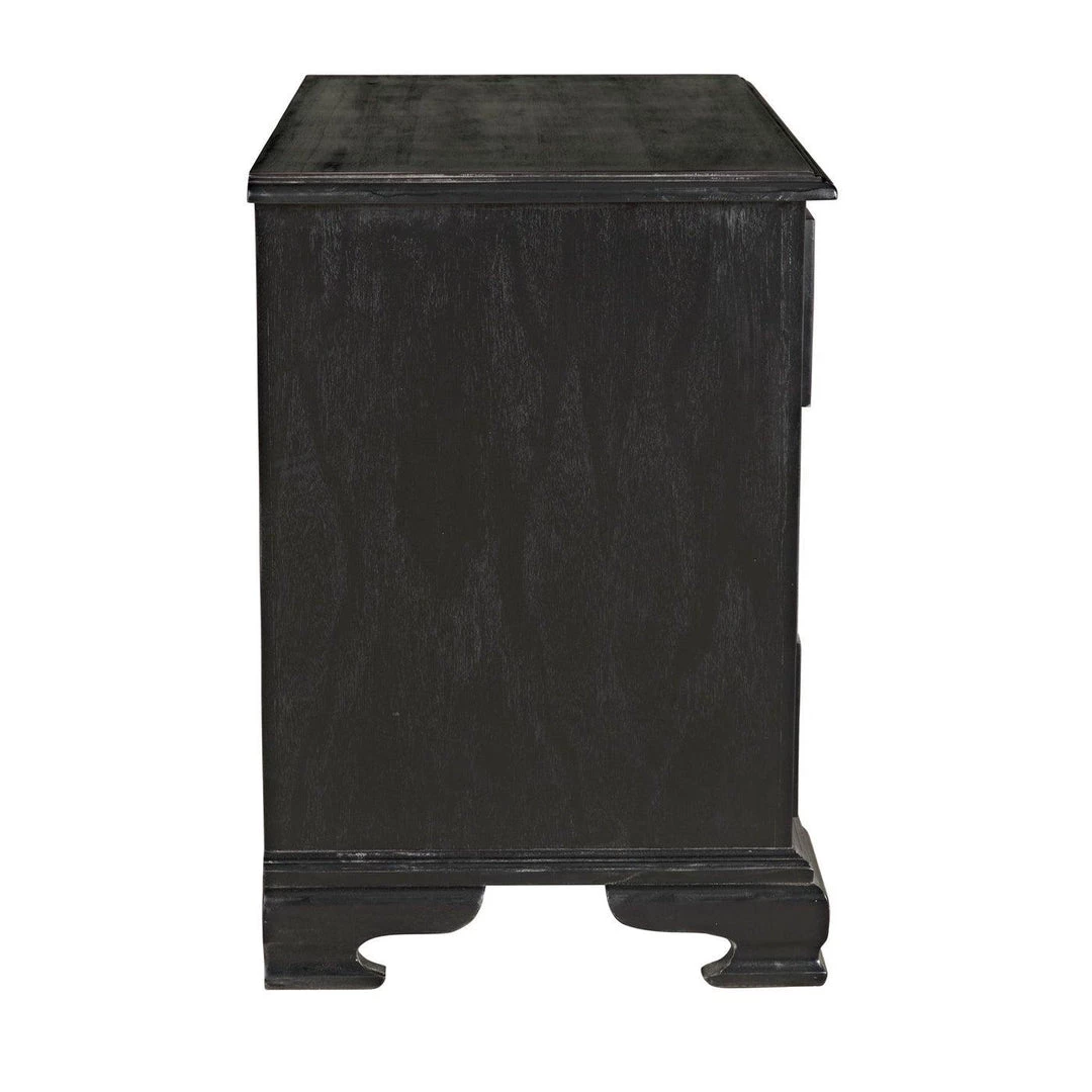Noir Furniture Noir Sofie Dresser, Hand Rubbed Black