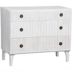 Noir Furniture Dressers Noir Daryl Dresser, White Wash