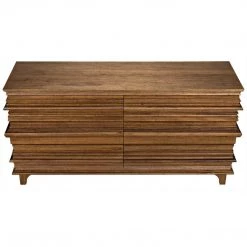 Noir Furniture Noir Bernard 6 Drawer, Dark Walnut Cabinets