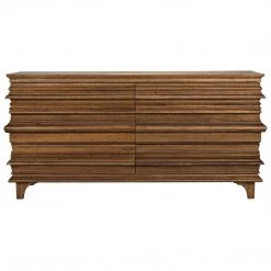 Noir Furniture Noir Bernard 6 Drawer, Dark Walnut Cabinets