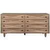 Noir Furniture Diamond Double Chest, Washed Walnut
