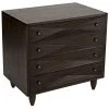 Noir Furniture Diamond Chest, Ebony Walnut