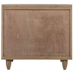 Dressers Noir Furniture Diamond Chest, Washed Walnut