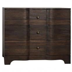 Noir Furniture Noir Claudie Chest, Ebony Walnut