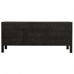 Dressers Noir Furniture Conrad 9 Drawer Dresser, Pale