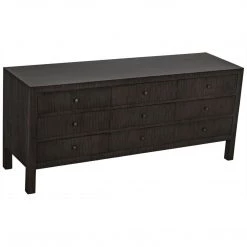 Dressers Noir Furniture Conrad 9 Drawer Dresser, Pale