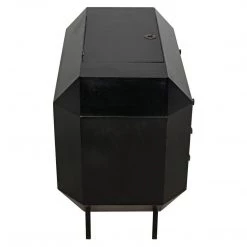Noir Furniture Rhiana Dresser, Hand Rubbed Black Dressers