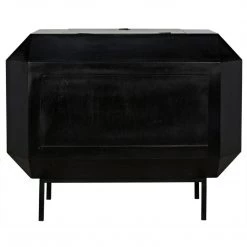 Noir Furniture Rhiana Dresser, Hand Rubbed Black Dressers