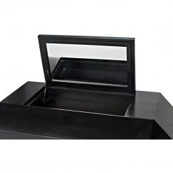 Noir Furniture Rhiana Dresser, Hand Rubbed Black Dressers