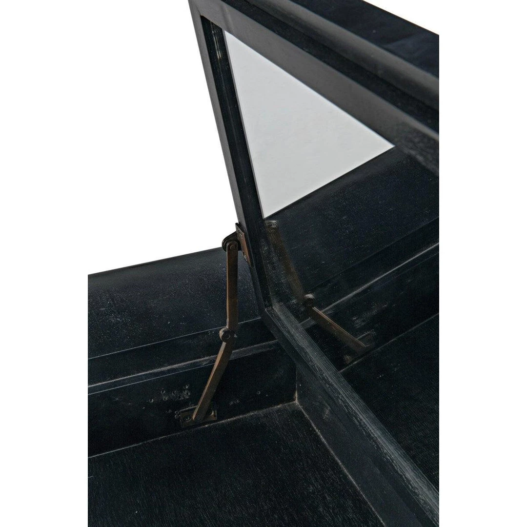 Noir Furniture Rhiana Dresser, Hand Rubbed Black Dressers