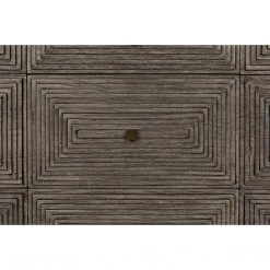 Dressers Noir Furniture Baram Dresser, Distressed Grey