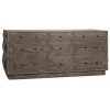 Dressers Noir Furniture Baram Dresser, Distressed Grey