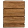 Noir Furniture Monolith Dresser, Distressed Teak