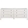 Noir Furniture Noir Hampton 6 Drawer Dresser Accent Tables