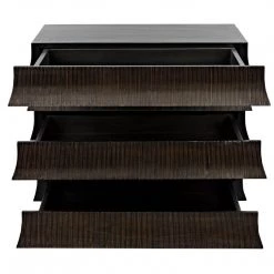 Noir Furniture Dressers Noir Ava Dresser, HB W/Light Brown Highlights