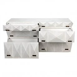 Noir Furniture Sofas Noir Allegra Dresser, White Wash