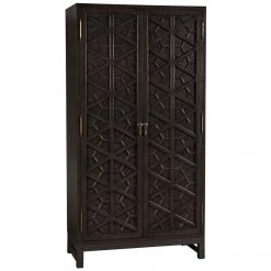 Noir Furniture Noir Small Maharadscha Hutch, Pale Cabinets