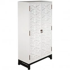 Noir Furniture Small Maharadscha Hutch, Solid White