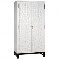 Noir Furniture Small Maharadscha Hutch, Solid White