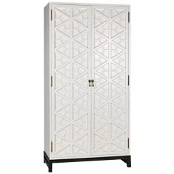 Cabinets Noir Furniture Maharadshcha Hutch, Solid White