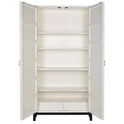 Cabinets Noir Furniture Maharadshcha Hutch, Solid White