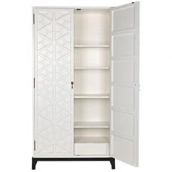 Cabinets Noir Furniture Maharadshcha Hutch, Solid White