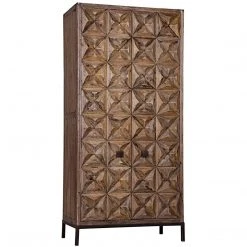 Noir Furniture Cabinets Noir Jones Hutch, Old Wood