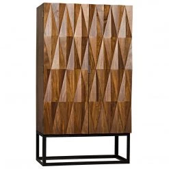 Noir Furniture Sofas Noir Muna Hutch, Dark Walnut