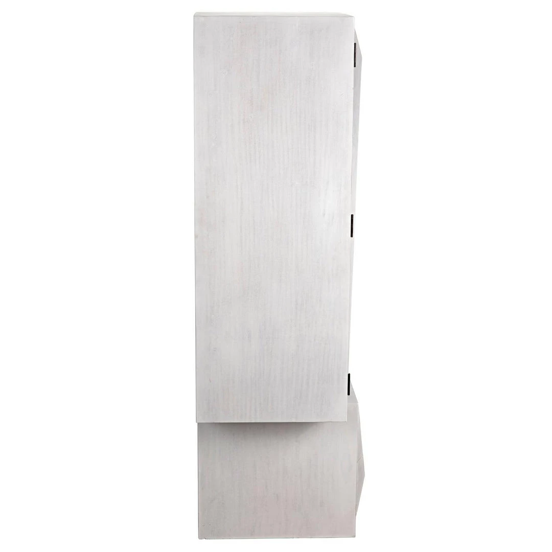 Noir Furniture Noir Dakota Cabinet, White Wash Cabinets