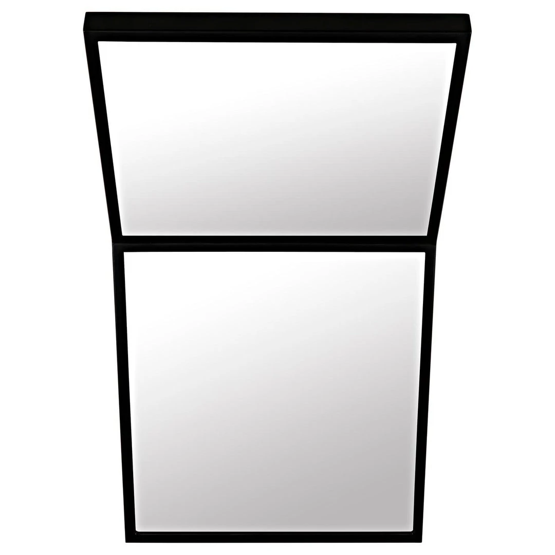 Noir Furniture Accent Tables Noir Lazo Mirror, Black Steel