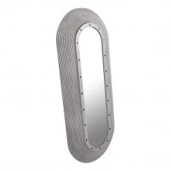 Noir Furniture Noir Luna Mirror, White Washed Accent Tables