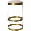 Noir Furniture Dior Bar Stool, Antique Brass