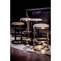 Bar & Counter Stools Noir Furniture Dior Counter Stool, Black Metal
