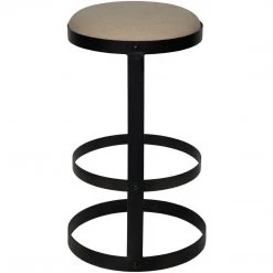 Noir Furniture Dior Bar Stool, Black Steel Bar & Counter Stools