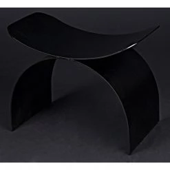 Noir Furniture Noir Papillon Stool, Black Steel