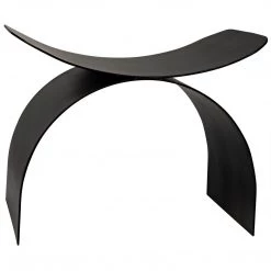 Noir Furniture Noir Papillon Stool, Black Steel