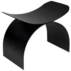 Noir Furniture Noir Papillon Stool, Black Steel
