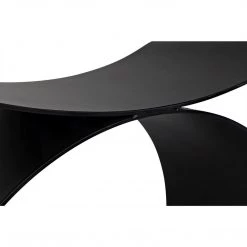 Noir Furniture Noir Papillon Stool, Black Steel