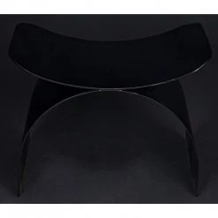 Noir Furniture Noir Papillon Stool, Black Steel