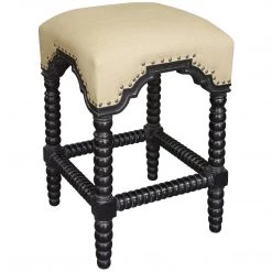 Noir Furniture Noir Abacus Stool Hand Rubbed Black