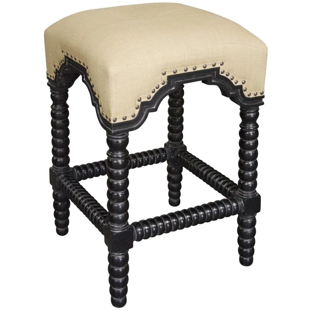 Noir Furniture Noir Abacus Stool Hand Rubbed Black