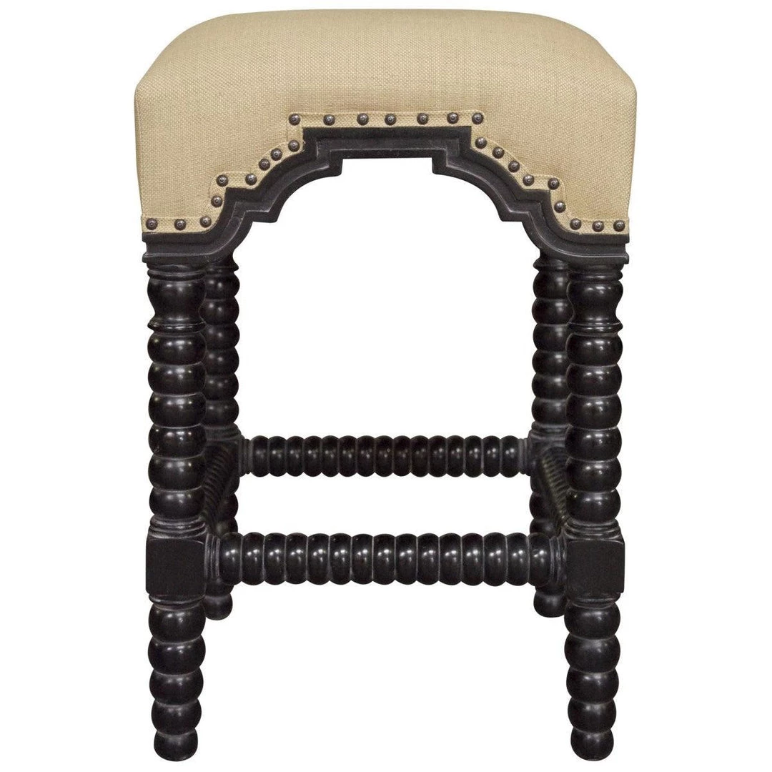 Noir Furniture Noir Abacus Stool Hand Rubbed Black