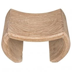 Noir Furniture Shanghai Bench, Distressed Mindi Benches & Ottomans