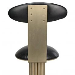 Noir Furniture Noir Sedes Bar Stool, Steel With Brass Finish Accent Tables