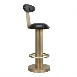 Noir Furniture Noir Sedes Bar Stool, Steel With Brass Finish Accent Tables