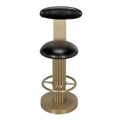 Noir Furniture Noir Sedes Counter Stool, Steel With Brass Finish